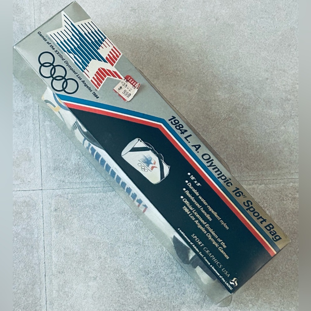 1984 Vintage 16”  Olympic Duffle Retro Bag Unopened Original Container